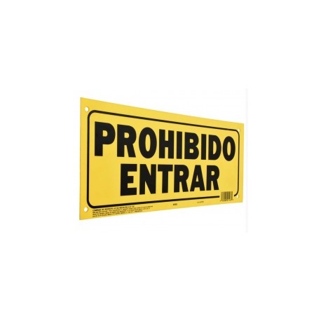 Letrero Plástico de...