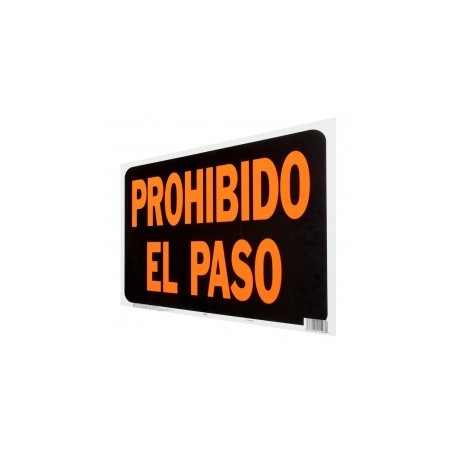 Letrero Plástico de...