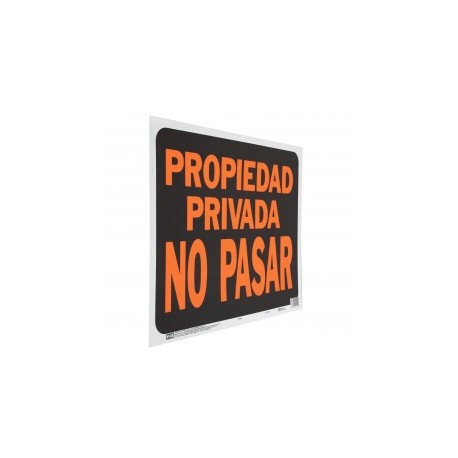 Letrero Plástico de...