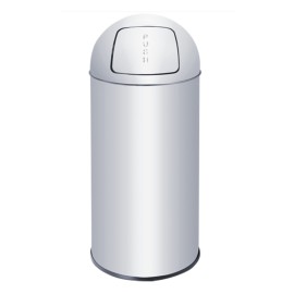 BOTES DE BASURA PUSH ACERO...