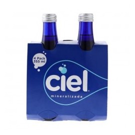 AGUA MINERAL CIEL 4/355 ML...