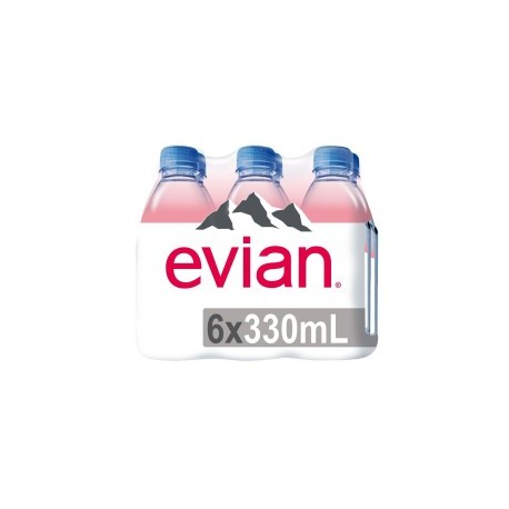 AGUA NATURAL EVIAN 6/330 ML...