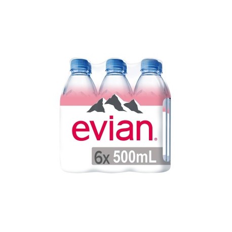 AGUA NATURAL EVIAN 6/500 ML...