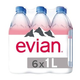 AGUA NATURAL EVIAN 6/1 LT...