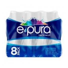 AGUA NATURAL EPURA 8/600 ML...