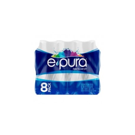 AGUA NATURAL EPURA 8/600 ML...