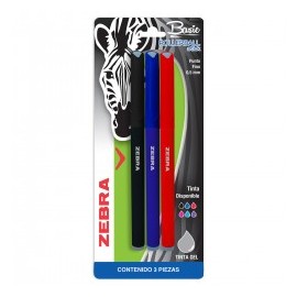 Plumas de Gel Zebra Basic...