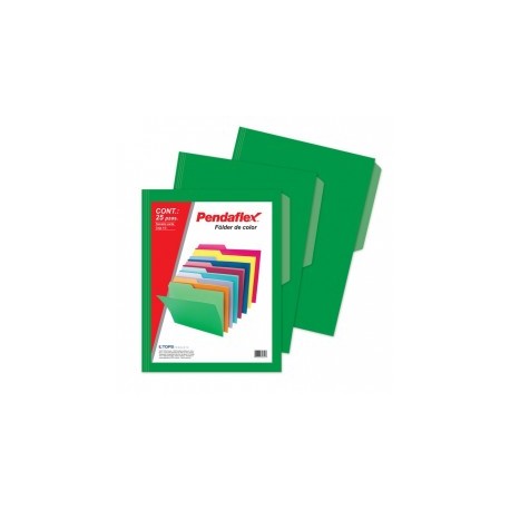 Folder Verde Tamaño Carta...