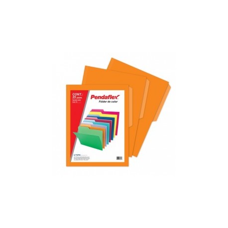 Folder Naranja Tamaño Carta...