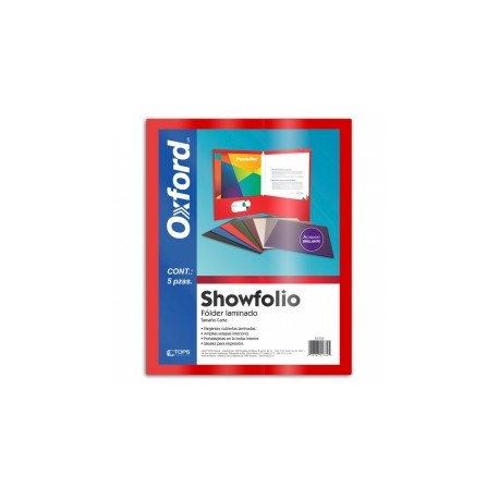 Folder Laminado Rojo Carta...