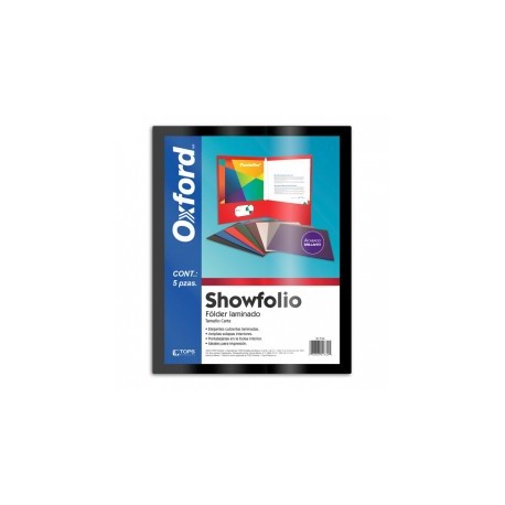 Folder Laminado Negro Carta...