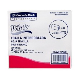 TOALLA INTERDOBLADA PETALO...